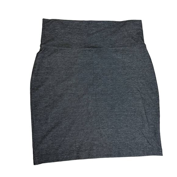 Eileen Fisher Women`s Heathered Grey‎ Mini Pencil Skirt Size Small - Picture 1 of 9